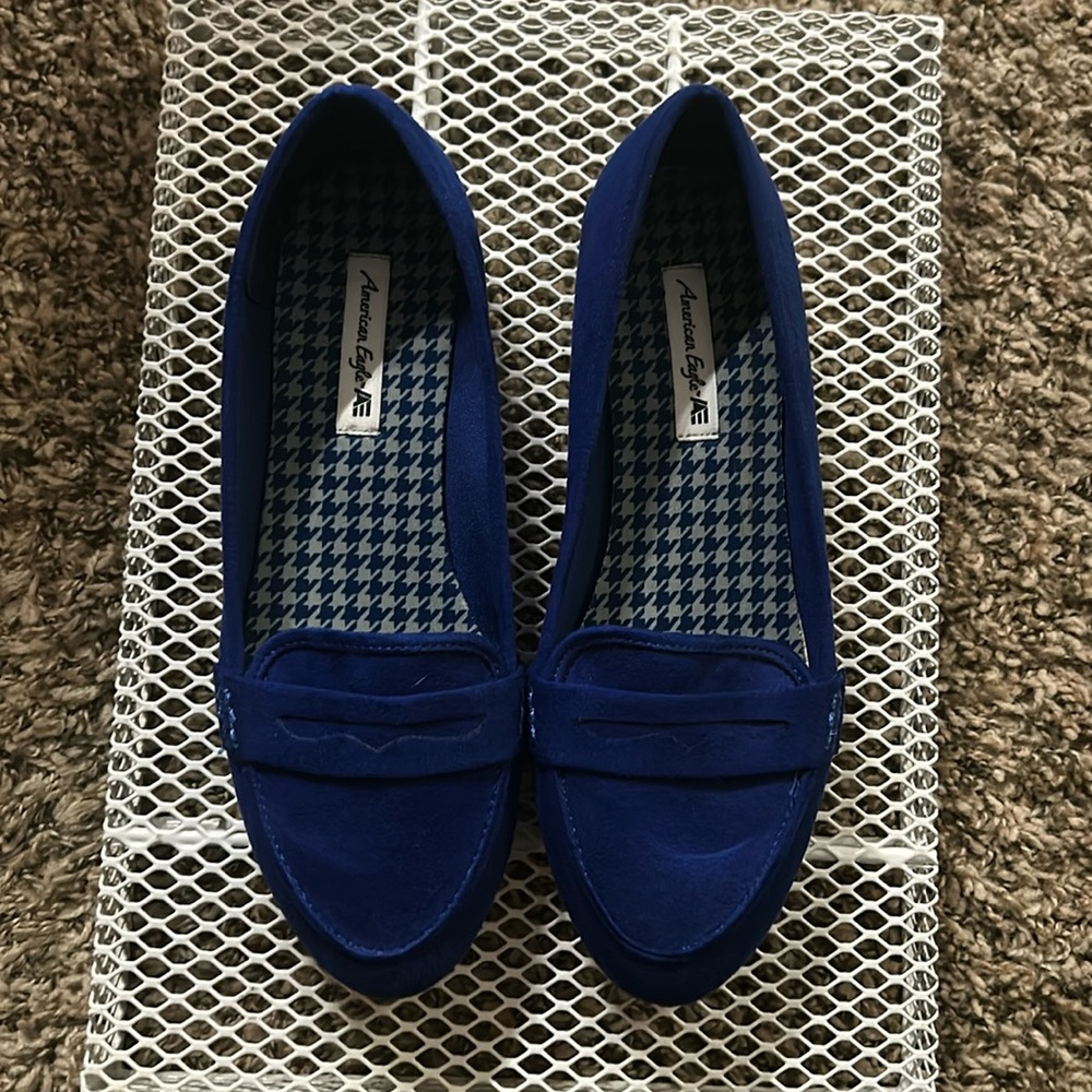 Royal blue American Eagle loafers